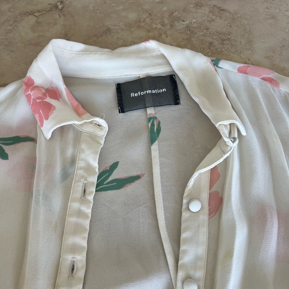 Reformation Floral Button Up - Picture 3 of 5